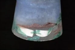 Custom Vintage Hand Painted Scenic Glass 3.75 In. Globe Pendant Light -OGT Sale Store k196825 06