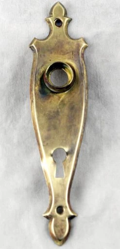 1940s Art Deco Brass & Octagon Glass Door Knob Set 11 1940s Art Deco Brass & Octagon Glass Door Knob Set -OGT Sale Store k197023 04