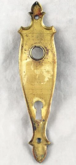 1940s Art Deco Brass & Octagon Glass Door Knob Set 13 1940s Art Deco Brass & Octagon Glass Door Knob Set -OGT Sale Store k197023 06