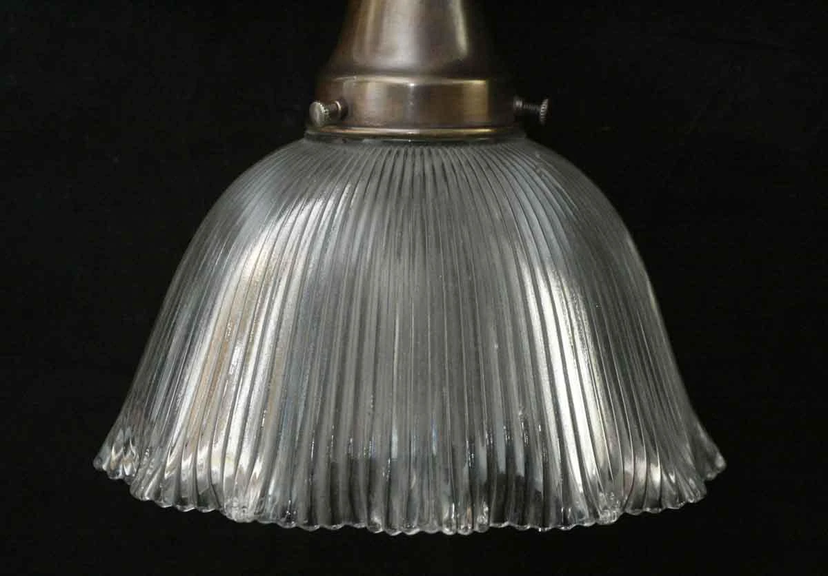 Custom Antique Holophane 7.625 In. Glass Kitchen Pendant Light 6 Custom Antique Holophane 7.625 In. Glass Kitchen Pendant Light - Image 4