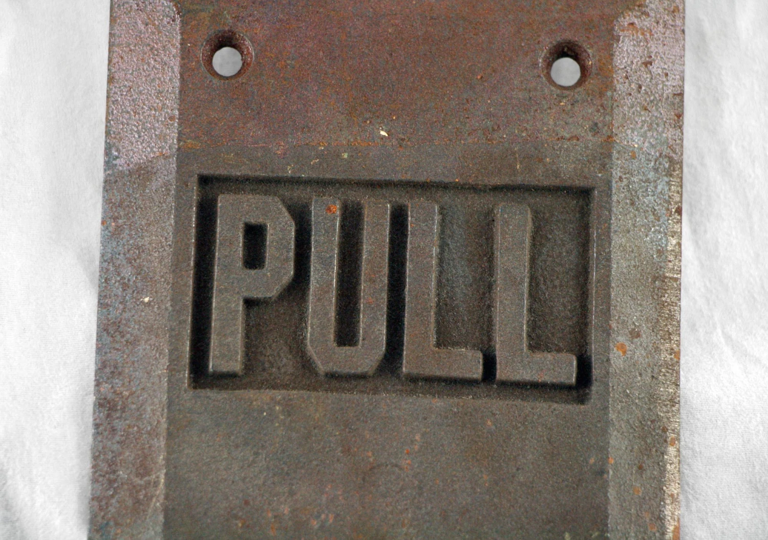 Vintage Benton 16 In. Beveled Bronze Door Push Plate 6 Vintage Benton 16 In. Beveled Bronze Door Push Plate - Image 4