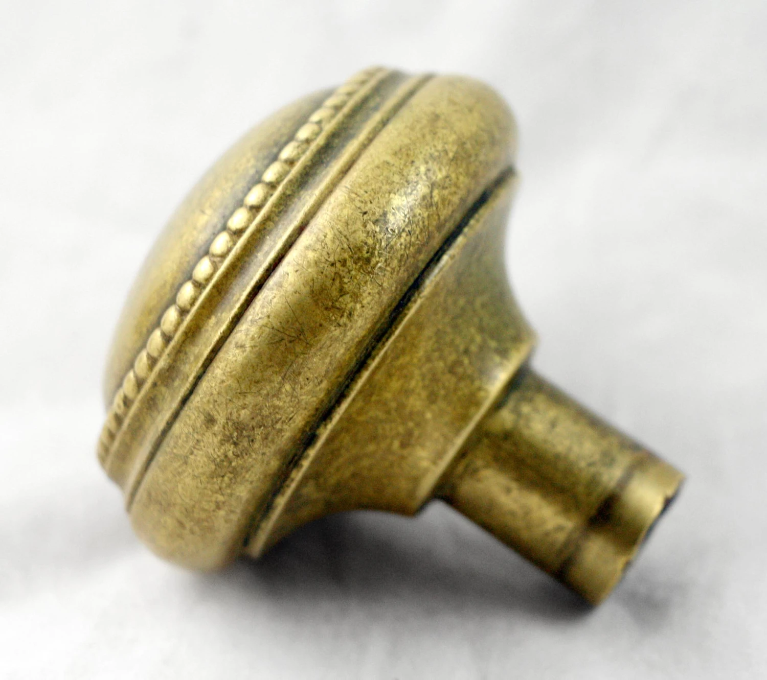 Beaded Concentric Brass Door Knobs 6 Beaded Concentric Brass Door Knobs - Image 4