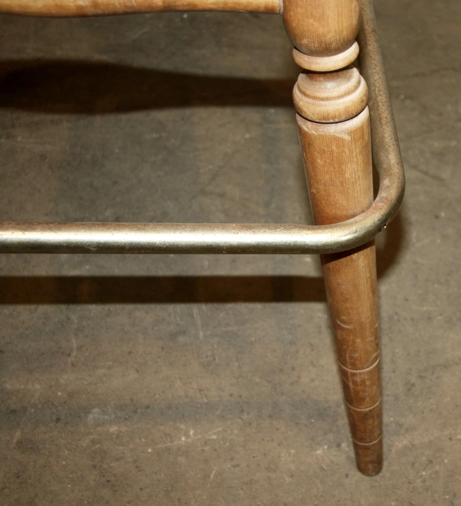 Vintage Captain Wooden Bar Stool 6 Vintage Captain Wooden Bar Stool - Image 4