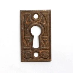 Antique 1.625 In. Aesthetic Bronze Keyhole Cover Plate