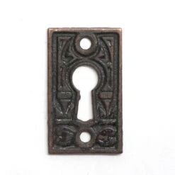 Antique 1.625 In. Cast Iron Aesthetic Keyhole Cover Plate
