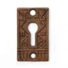Antique 1.75 In. Aesthetic Bronze Door Keyhole Cover Plate