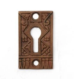 Antique 1.75 In. Aesthetic Bronze Door Keyhole Cover Plate