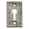 Antique 1.875 In. Art Deco Cast Iron Door Keyhole Cover Plate -OGT Sale Store keyhole covers antique 1875 in art deco cast iron door keyhole cover plate n249359
