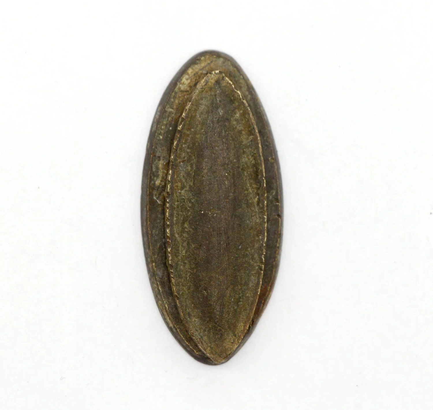 Antique 1.875 Oval Brass Draft Keyhole Cover 3 Antique 1.875 Oval Brass Draft Keyhole Cover
