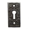 Antique 2.125 In. Black Cast Iron Aesthetic Door Keyhole Cover Plate 2 Antique 2.125 In. Black Cast Iron Aesthetic Door Keyhole Cover Plate -OGT Sale Store keyhole covers antique 2125 in black cast iron aesthetic door keyhole cover plate n231976