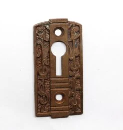 Antique 2.25 In. Aesthetic Bronze Door Keyhole Cover Plate