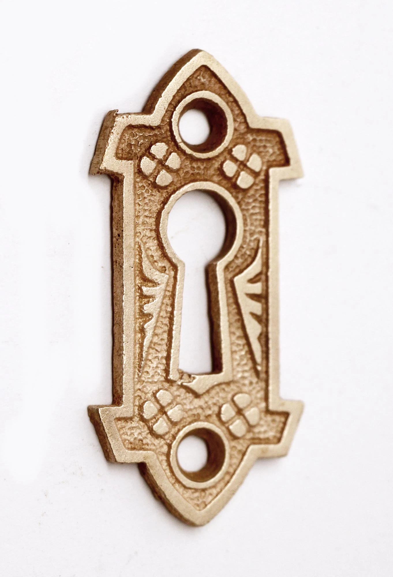 Antique 2.25 In. Aesthetic Polished Bronze Door Keyhole Cover Plate 3 Antique 2.25 In. Aesthetic Polished Bronze Door Keyhole Cover Plate