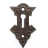 Antique 2.5 In. Cast Iron Victorian Door Keyhole Cover Plate 1 Antique 2.5 In. Cast Iron Victorian Door Keyhole Cover Plate -OGT Sale Store keyhole covers antique 25 in cast iron victorian door keyhole cover plate n231965