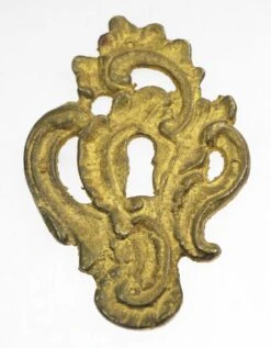 Antique 3.875 In. Roanoke Bronze Door Keyhole Cover Plate