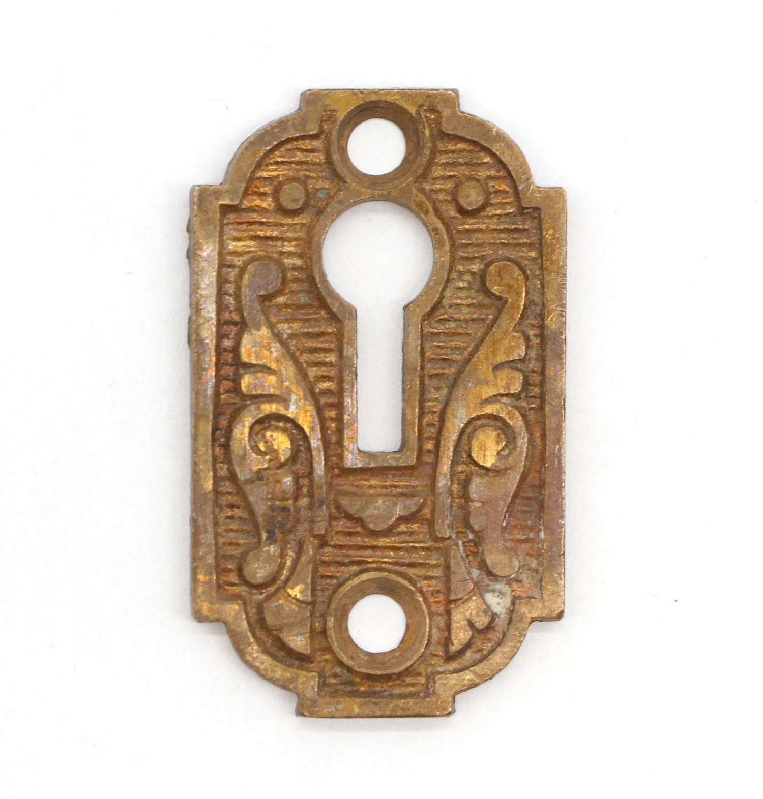 Antique Aesthetic 1.75 In. Brass Door Keyhole Cover Plate 3 Antique Aesthetic 1.75 In. Brass Door Keyhole Cover Plate