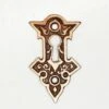 Antique Aesthetic Bronze Plated Keyhole Cover