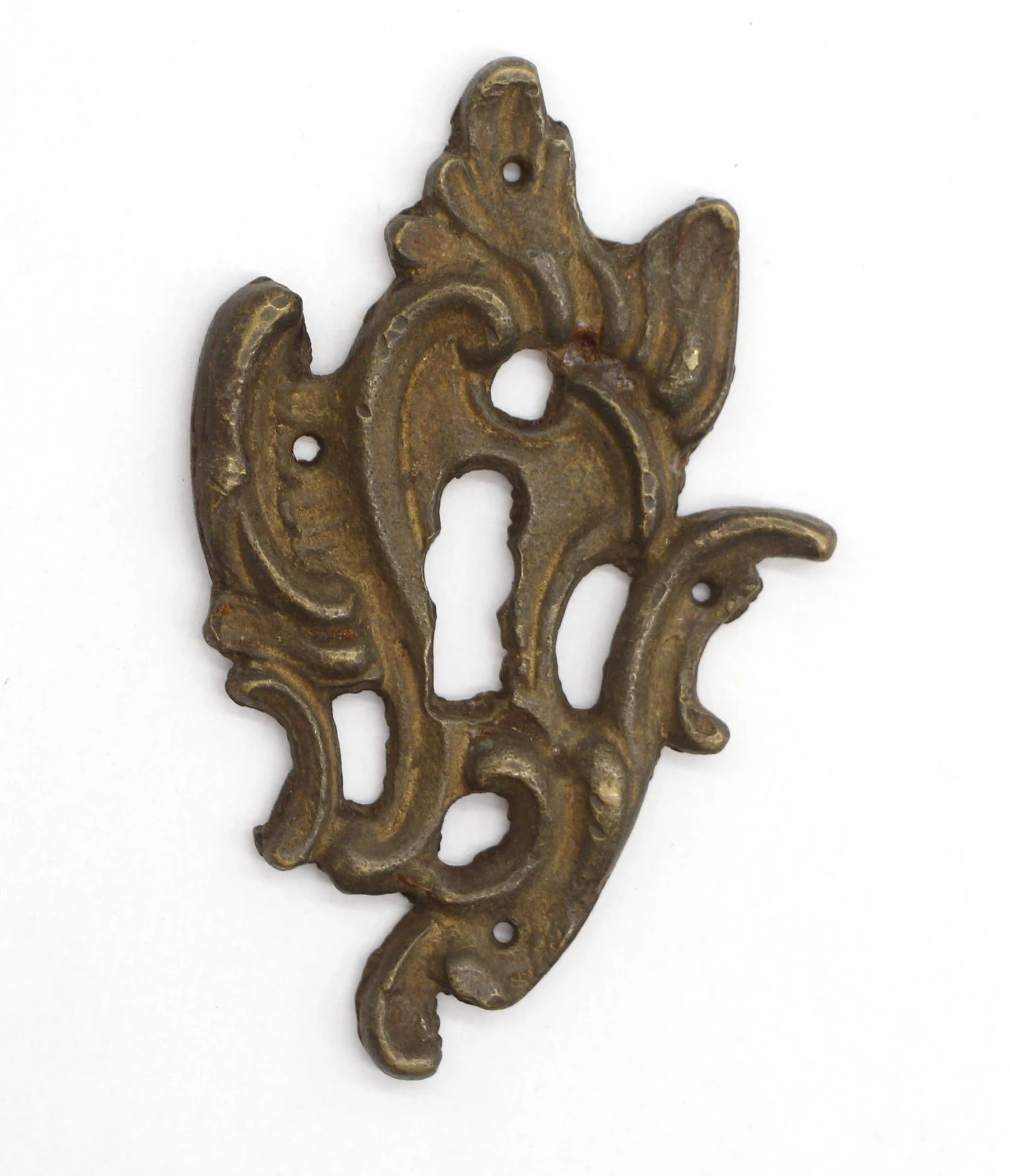 Antique Art Nouveau Bronze Door Keyhole Cover 3 Antique Art Nouveau Bronze Door Keyhole Cover