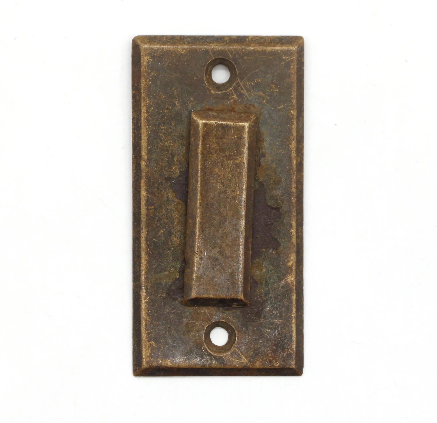 Antique Brass 2.625 In. Rectangle Draft Keyhole Cover 3 Antique Brass 2.625 In. Rectangle Draft Keyhole Cover