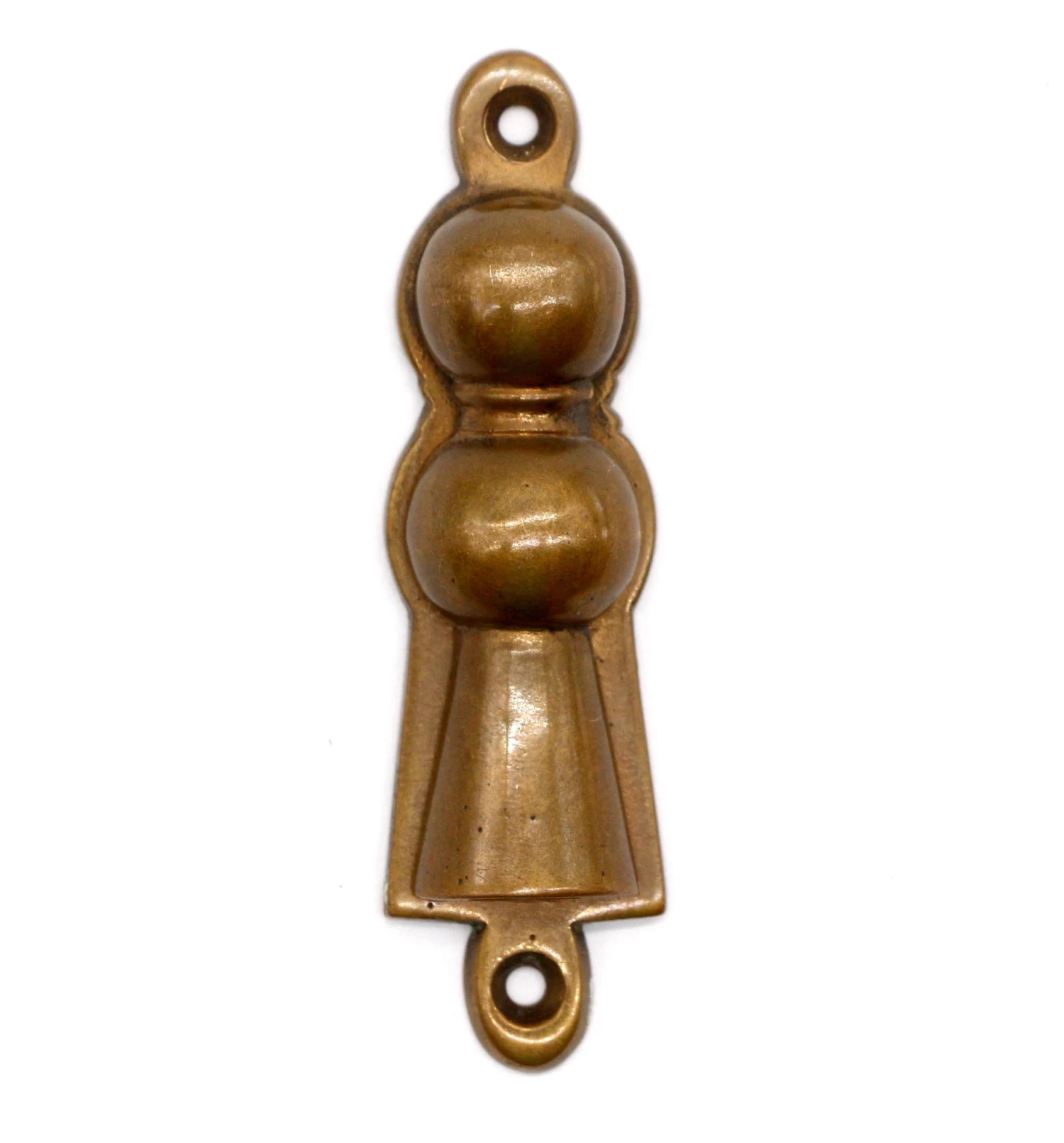 Antique Brass 3 In. Traditional Keyhole Cover 3 Antique Brass 3 In. Traditional Keyhole Cover