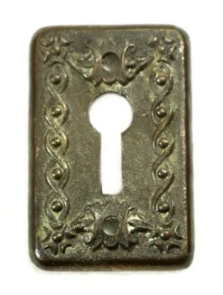 Antique Cast Brass Key Hole Cover