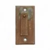 Antique Plain Brass Rectangle 2.75 In. Draft Keyhole Cover
