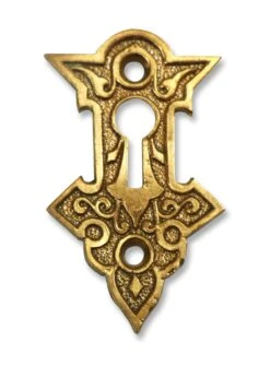 Antique Victorian Brass Key Hole Cover