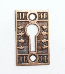 Brass Antique Keyhole Cover With Aesthetic Detail