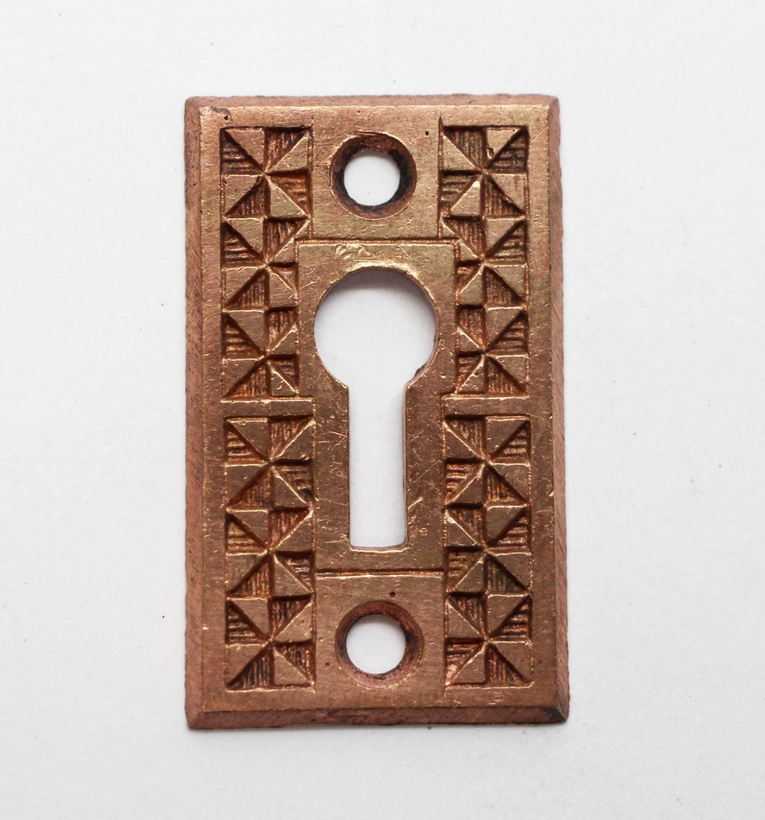 Bronze Antique Aesthetic Keyhole Plate 3 Bronze Antique Aesthetic Keyhole Plate