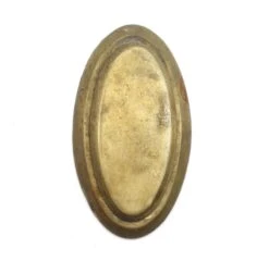 Classic Oval Brass 2.125 In. Draft Keyhole Cover