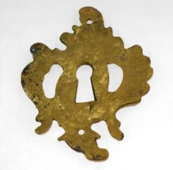 Antique 3 In. French Ornate Door Keyhole Cover Plate 7 Antique 3 In. French Ornate Door Keyhole Cover Plate -OGT Sale Store keyhole covers for sale l198796