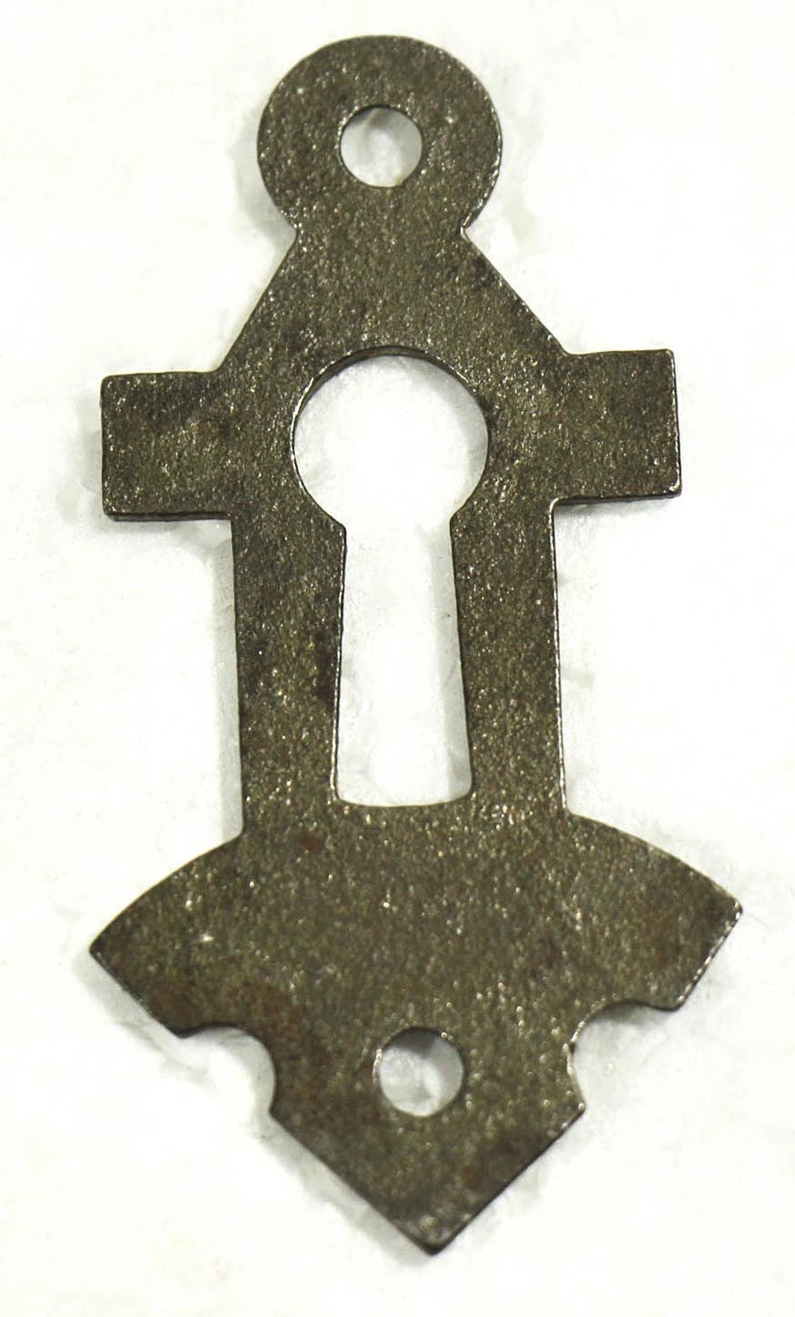 Antique 2.375 In. Eastlake Cast Iron Door Keyhole Cover Plate 5 Antique 2.375 In. Eastlake Cast Iron Door Keyhole Cover Plate - Image 3