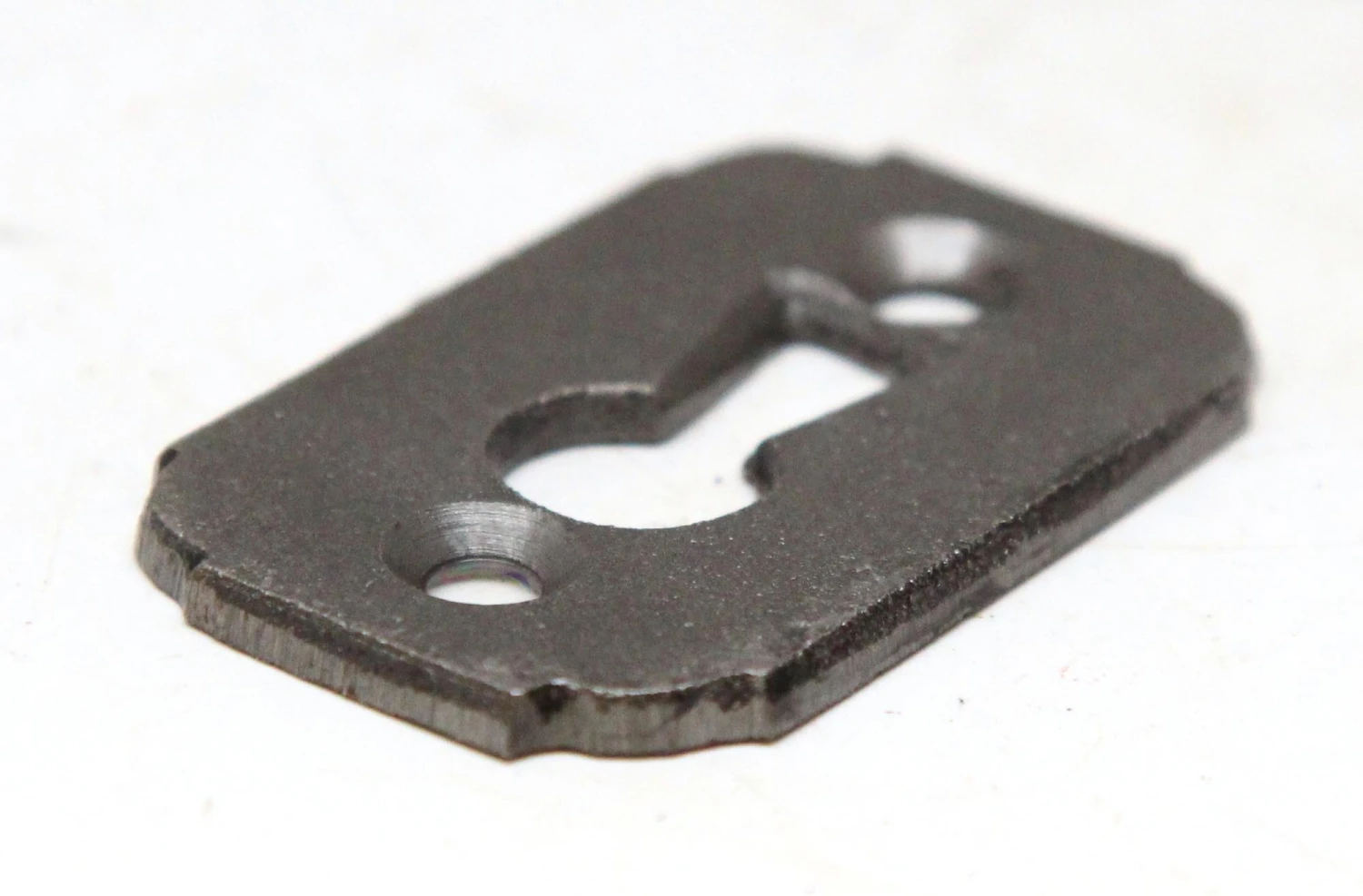 Repro Black Cast Iron Rounded Door Keyhole Cover 5 Repro Black Cast Iron Rounded Door Keyhole Cover - Image 3