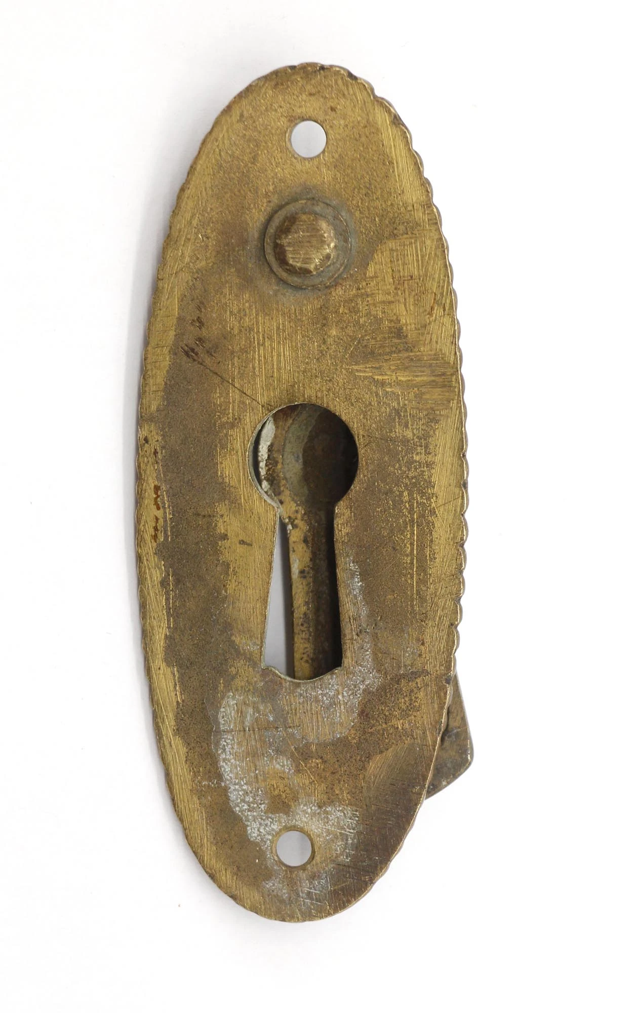 Traditional Cast Brass Oval 3.25 In. Drafted Keyhole Cover 5 Traditional Cast Brass Oval 3.25 In. Drafted Keyhole Cover - Image 3