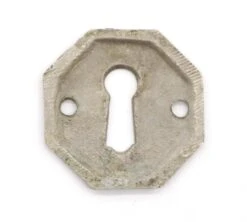 Vintage Nickel Plated Brass 1.625 In. Octagon Keyhole Cover 7 Vintage Nickel Plated Brass 1.625 In. Octagon Keyhole Cover -OGT Sale Store keyhole covers for sale q276091
