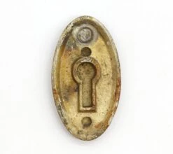 Classic Oval Brass 2.125 In. Draft Keyhole Cover -OGT Sale Store keyhole covers for sale q276099