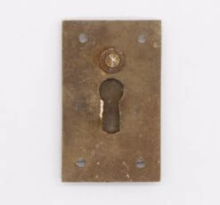 Antique Rectangle Brass 2.625 In. Draft Keyhole Cover -OGT Sale Store keyhole covers for sale q276119