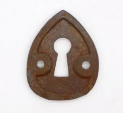 Vintage Teardrop Black Cast Iron Keyhole Cover 7 Vintage Teardrop Black Cast Iron Keyhole Cover -OGT Sale Store keyhole covers for sale q276227