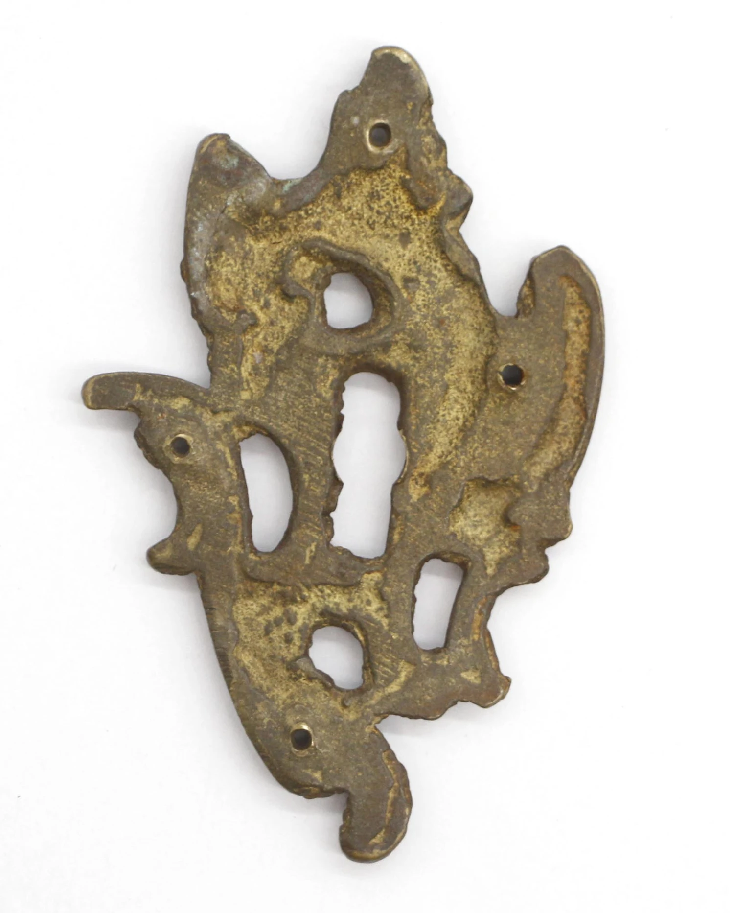 Antique Art Nouveau Bronze Door Keyhole Cover 5 Antique Art Nouveau Bronze Door Keyhole Cover - Image 3
