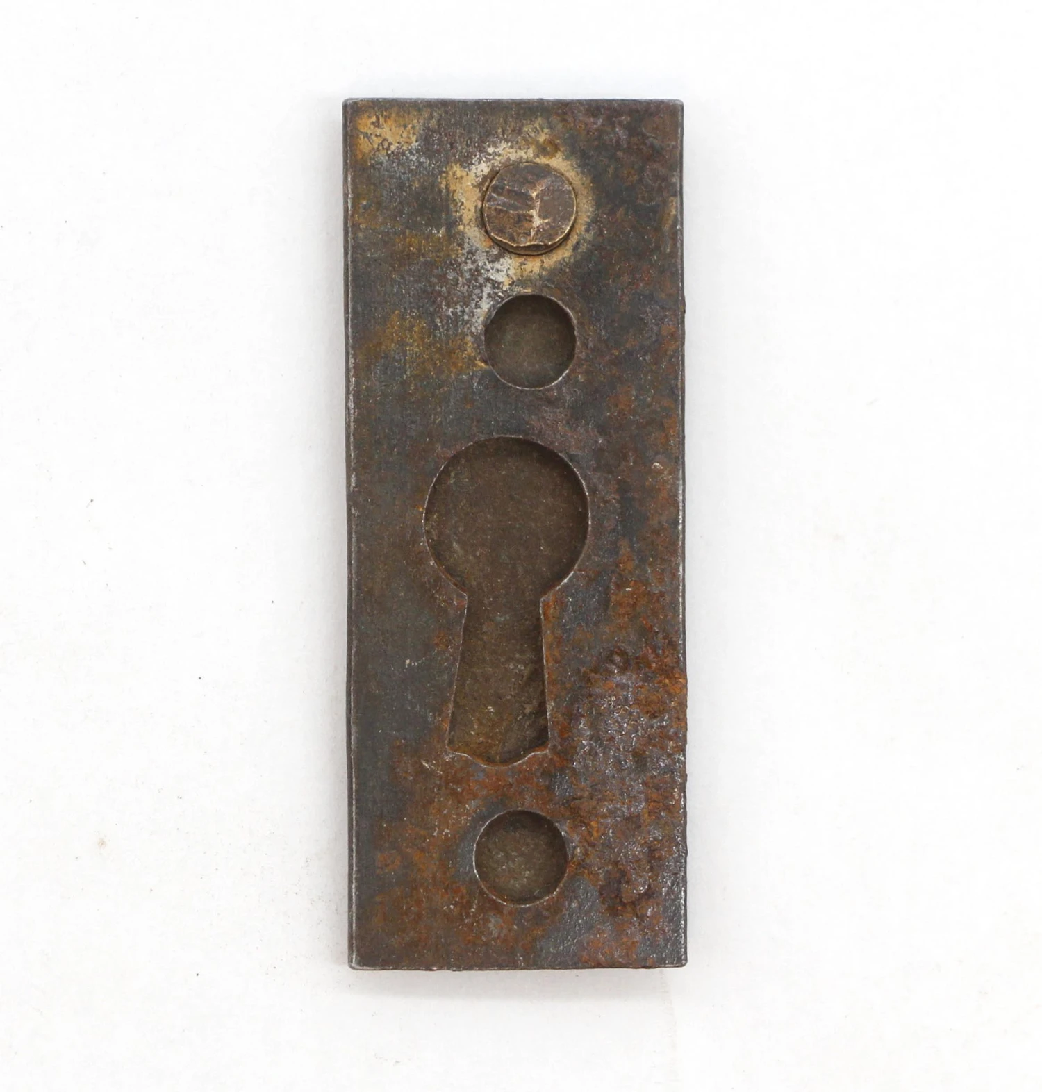 Vintage Classic 1.875 In. Dark Brass Keyhole Cover With Draft Plate 5 Vintage Classic 1.875 In. Dark Brass Keyhole Cover With Draft Plate - Image 3