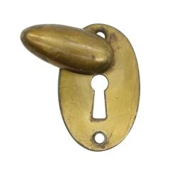 Vintage Plain Brass Oval 2.25 In. Keyhole With Draft Cover 8 Vintage Plain Brass Oval 2.25 In. Keyhole With Draft Cover -OGT Sale Store keyhole covers k193081