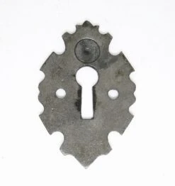 Antique Arts & Crafts Black Cast Iron Door Keyhole Cover Plate 5 Antique Arts & Crafts Black Cast Iron Door Keyhole Cover Plate -OGT Sale Store keyhole covers l197634a