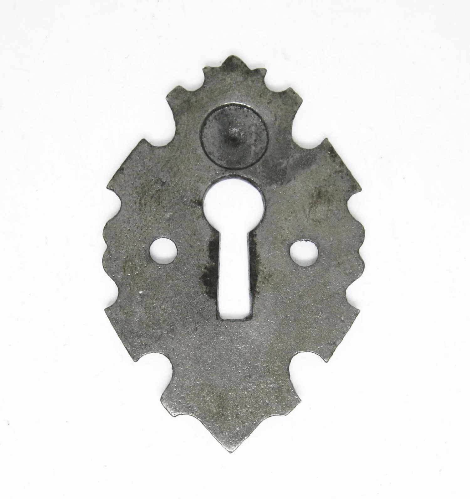 Antique Arts & Crafts Black Cast Iron Door Keyhole Cover Plate 4 Antique Arts & Crafts Black Cast Iron Door Keyhole Cover Plate - Image 2