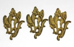 Antique 3.5 In. Bronze Art Nouveau Door Keyhole Cover Plate 6 Antique 3.5 In. Bronze Art Nouveau Door Keyhole Cover Plate -OGT Sale Store keyhole covers l198798