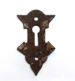 Antique 2.5 In. Cast Iron Victorian Door Keyhole Cover Plate 5 Antique 2.5 In. Cast Iron Victorian Door Keyhole Cover Plate -OGT Sale Store keyhole covers n231965