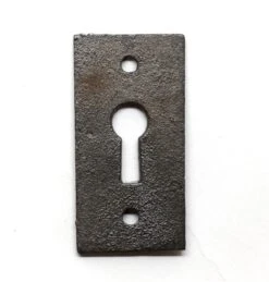 Antique 2.125 In. Black Cast Iron Aesthetic Door Keyhole Cover Plate -OGT Sale Store keyhole covers n231976