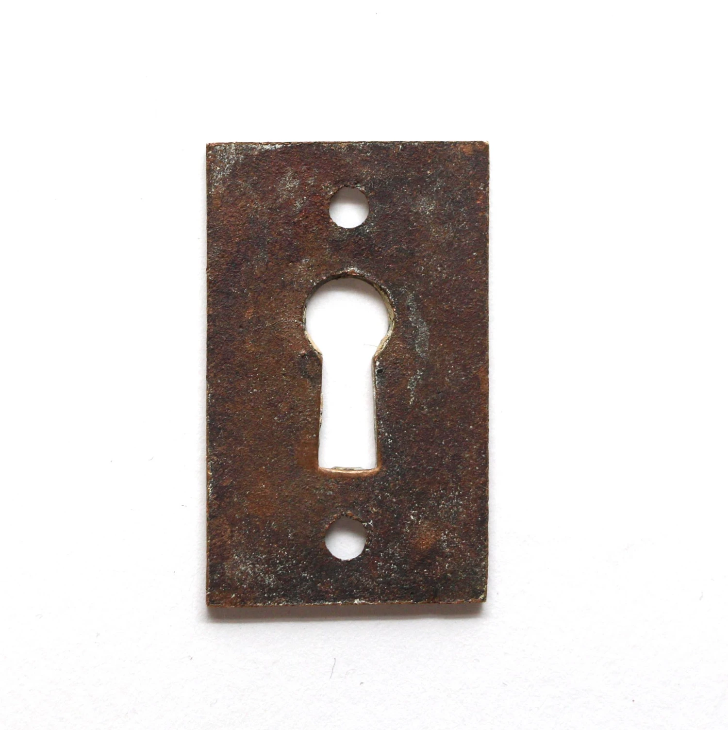 Antique 1.875 In. Textured Bronze Keyhole Cover Plate 4 Antique 1.875 In. Textured Bronze Keyhole Cover Plate - Image 2
