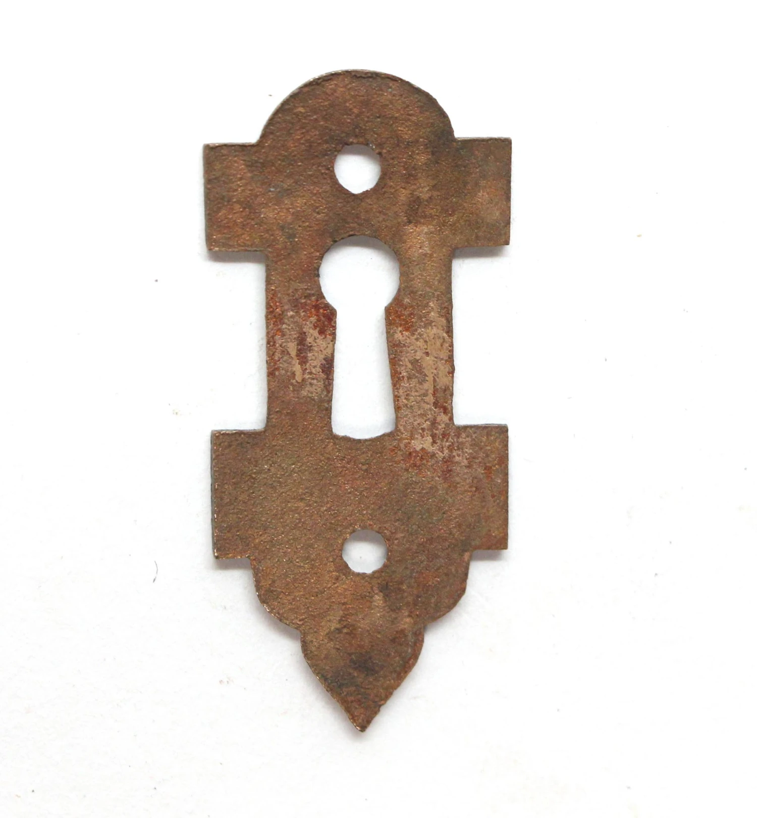 Antique 2.5 In. Victorian Bronze Door Keyhole Cover Plate 4 Antique 2.5 In. Victorian Bronze Door Keyhole Cover Plate - Image 2