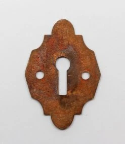 Antique 2.25 In. Bronze Aesthetic Door Keyhole Cover Plate -OGT Sale Store keyhole covers n260189