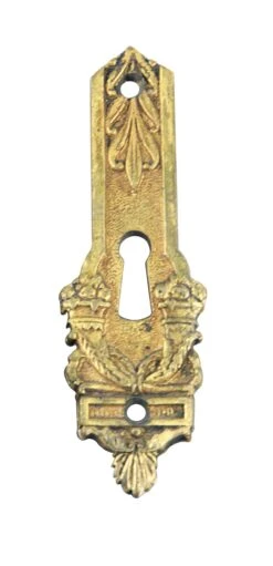 Ornate 5.5 In. Brass Keyhole Cover