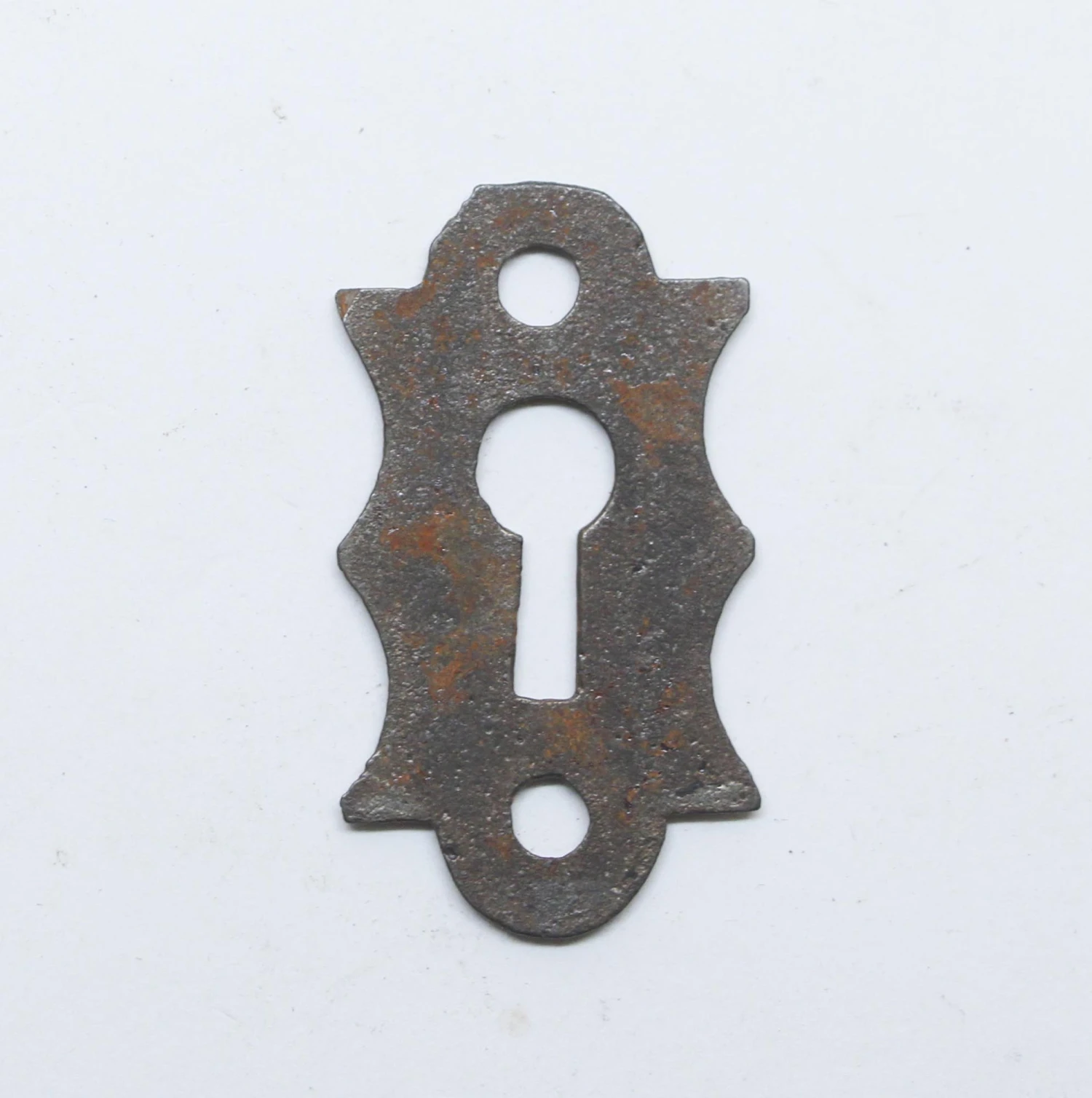 Vintage 1.875 In. Black Cast Iron Door Keyhole Cover Plate 4 Vintage 1.875 In. Black Cast Iron Door Keyhole Cover Plate - Image 2